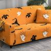 imageMybedsoul Halloween Printed Sofa Cover Ghost Elastic Couch Cover Machine Washable Halloween Theme Black Sofa Slipcover for Living Room2 SeaterHalloween 1