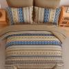 imageMybedsoul Brown Aztec Style Comforter Set 7 Pieces Queen Size Boho Bed in a Bag AllSeason Bedding Set with Sheets ampamp Pillow Shams Bohemian Geometric Striped PatternBrown