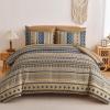 imageMybedsoul Brown Aztec Style Comforter Set 7 Pieces Queen Size Boho Bed in a Bag AllSeason Bedding Set with Sheets ampamp Pillow Shams Bohemian Geometric Striped PatternBrown